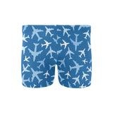 Airplane pattern in the sky Men's Swimming Trunks