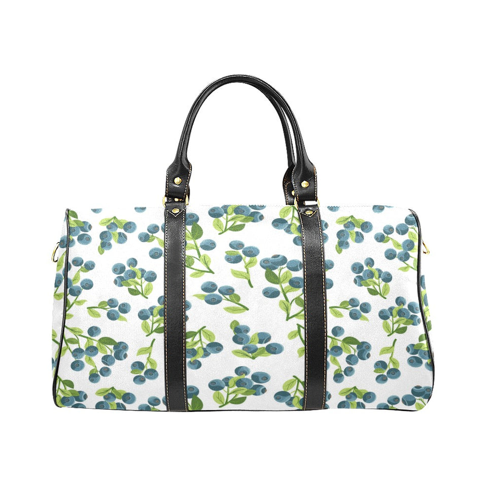 blueberry white background Travel Bag