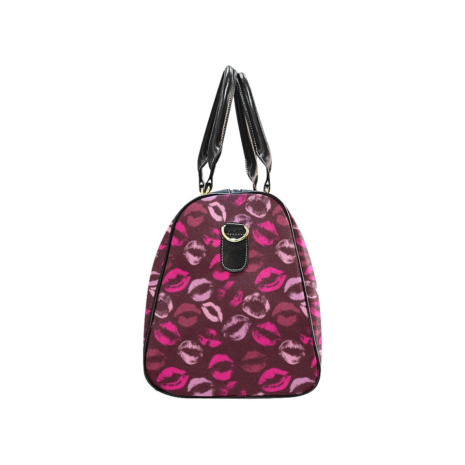 Lips Pattern Print Design 03 Travel Bag