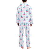 Sailboat anchor pattern Men's Long Pajama Set