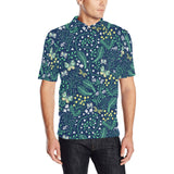 butterfly leaves pattern Men's All Over Print Polo Shirt