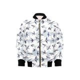 Swallow Pattern Print Design 05 Kids' Boys' Girls' Bomber Jacket