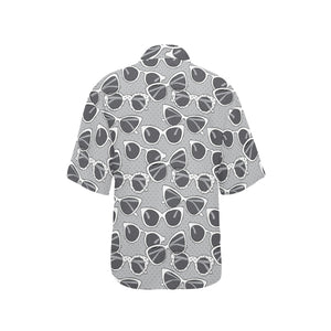 Sun Glasses Pattern Print Design 04 Women's All Over Print Hawaiian Shirt