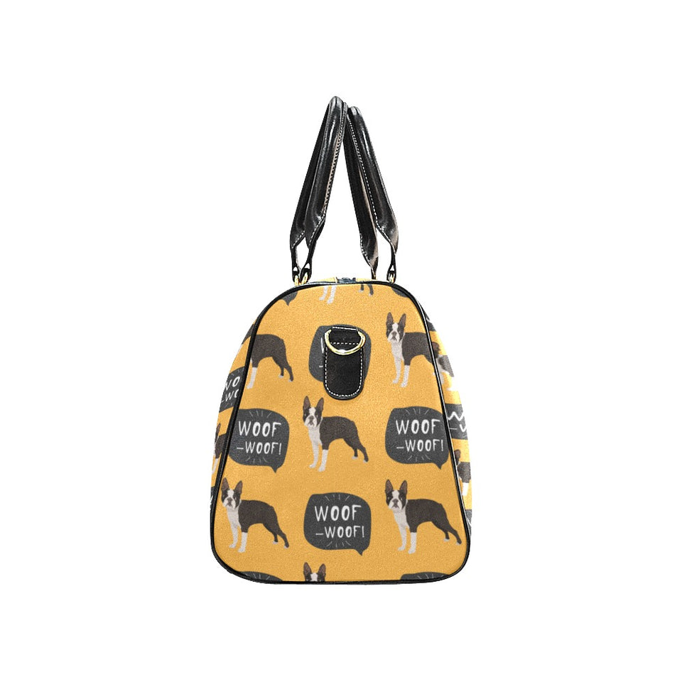Boston terrier design pattern Travel Bag