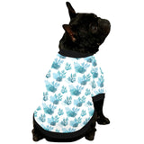 Coral Reef Pattern Print Design 04 All Over Print Pet Dog Round Neck Fuzzy Shirt