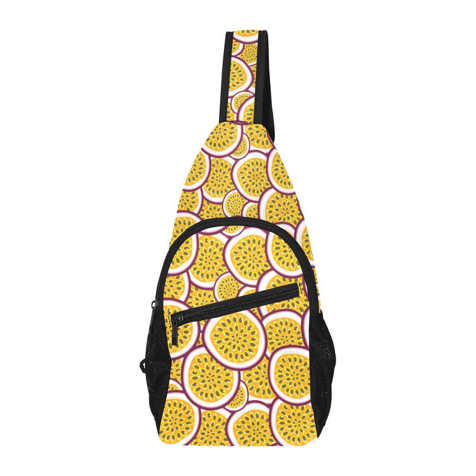 Passion fruits slice pattern All Over Print Chest Bag