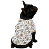 Cute nautical steering wheel anchor pattern All Over Print Pet Dog Round Neck Fuzzy Shirt