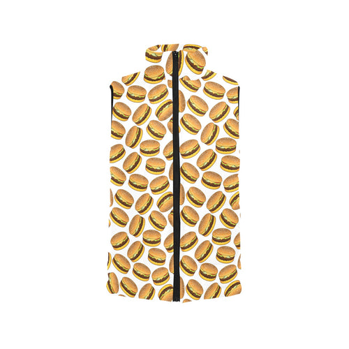 Hamburger Pattern Print Design 03 Men's Padded Vest