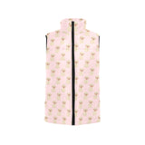 Golden Retriever Pattern Print Design 02 Men's Padded Vest