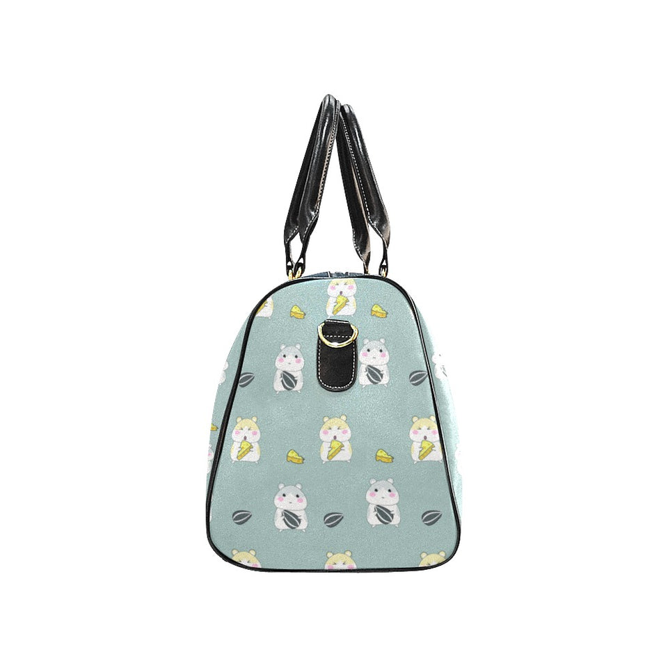 Cute hamster cheese pattern Travel Bag