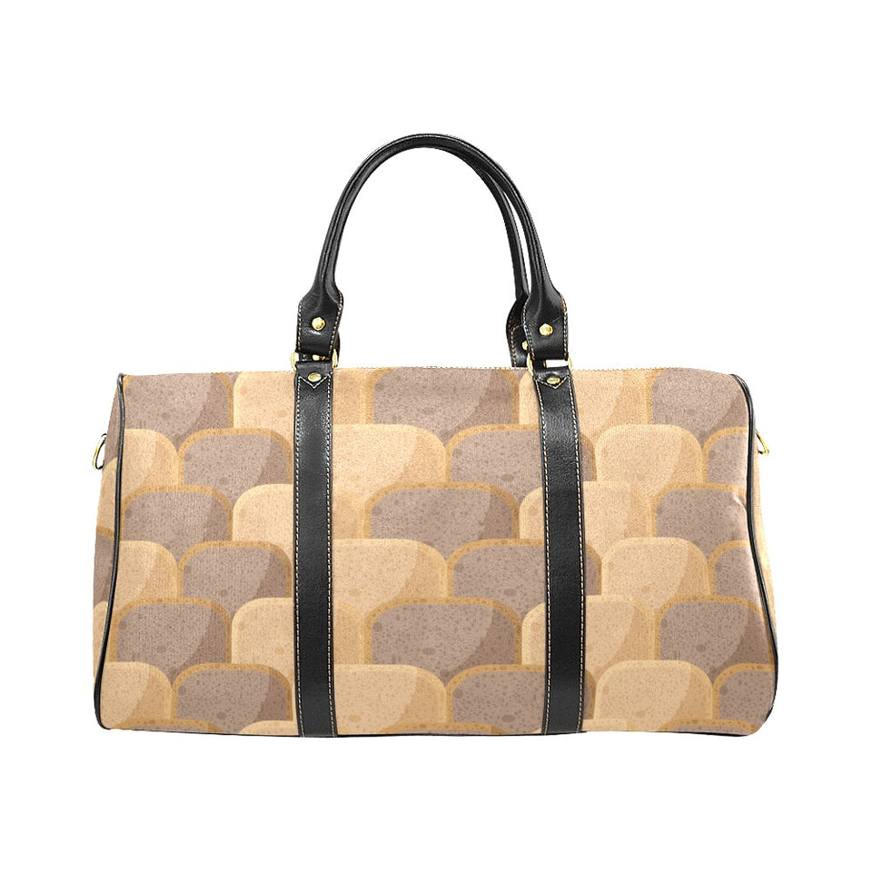 Bread Toast Pattern Print Design 04 Travel Bag