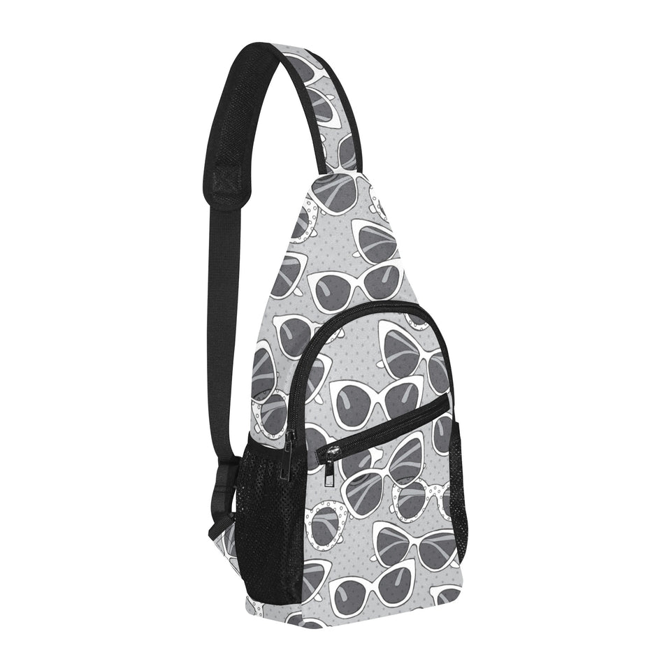 Sun Glasses Pattern Print Design 04 All Over Print Chest Bag