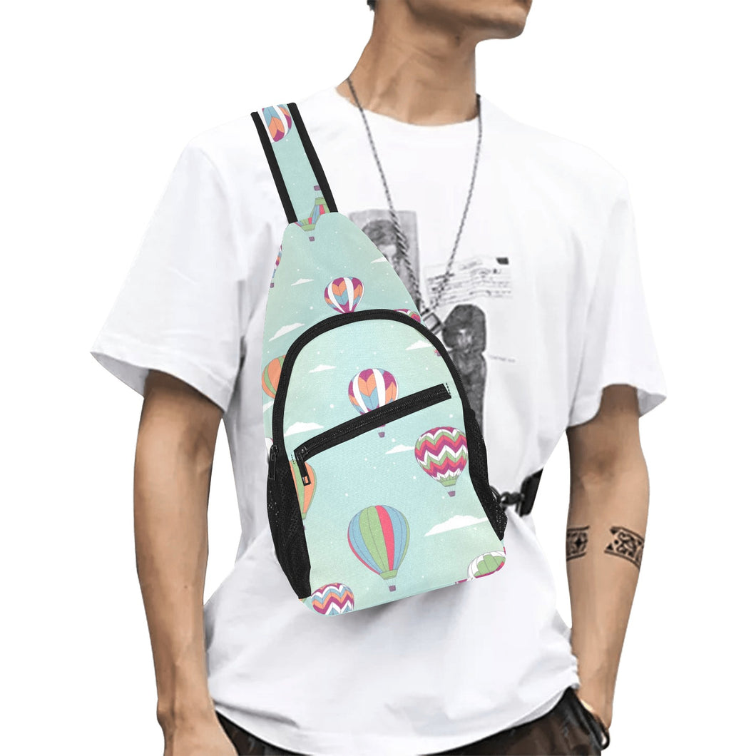 Hot Air Balloon design Pattern All Over Print Chest Bag
