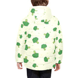 Broccoli pattern Kids' Boys' Girls' Padded Hooded Jacket