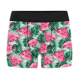 Watermelons tropical palm leaves pattern Men's All Over Print Boxer Briefs Men's Underwear