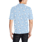Seagull Pattern Print Design 02 Men's All Over Print Polo Shirt