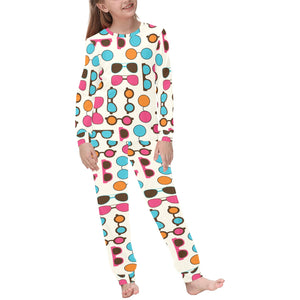 Sun Glasses Pattern Print Design 03 Kids' Boys' Girls' All Over Print Pajama Set