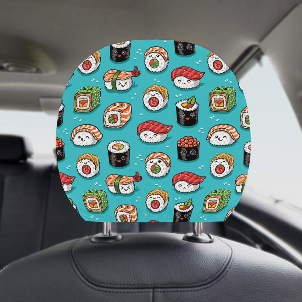 Cute sushi pattern Car Headrest Cover