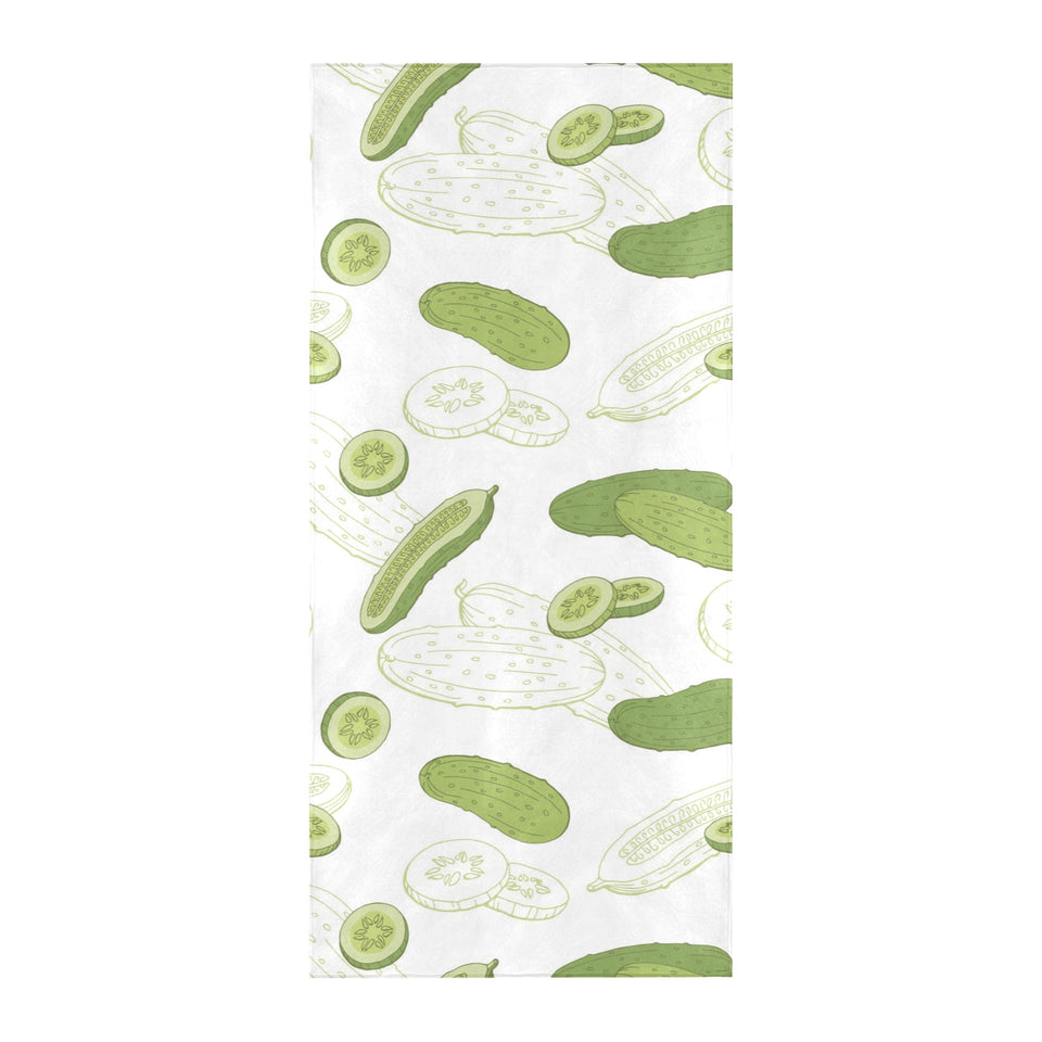 Cucumber sketch pattern Beach Towel