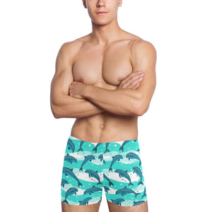 Dolphin sea pattern Men's Swimming Trunks