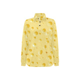 Cheese texture Women's Long Sleeve Polo Shirt