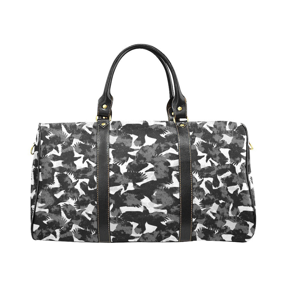 Crow illustration pattern Travel Bag