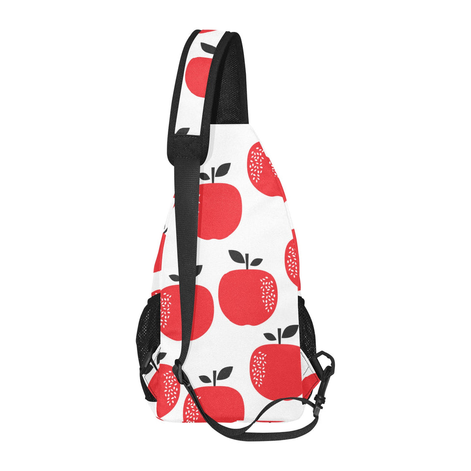 red apples white background All Over Print Chest Bag