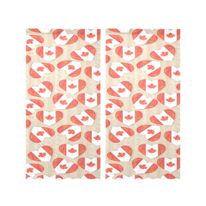 Canada Pattern Print Design 01 Gauze Curtain
