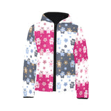 Teddy Bear Pattern Print Design 03 Kids' Boys' Girls' Padded Hooded Jacket