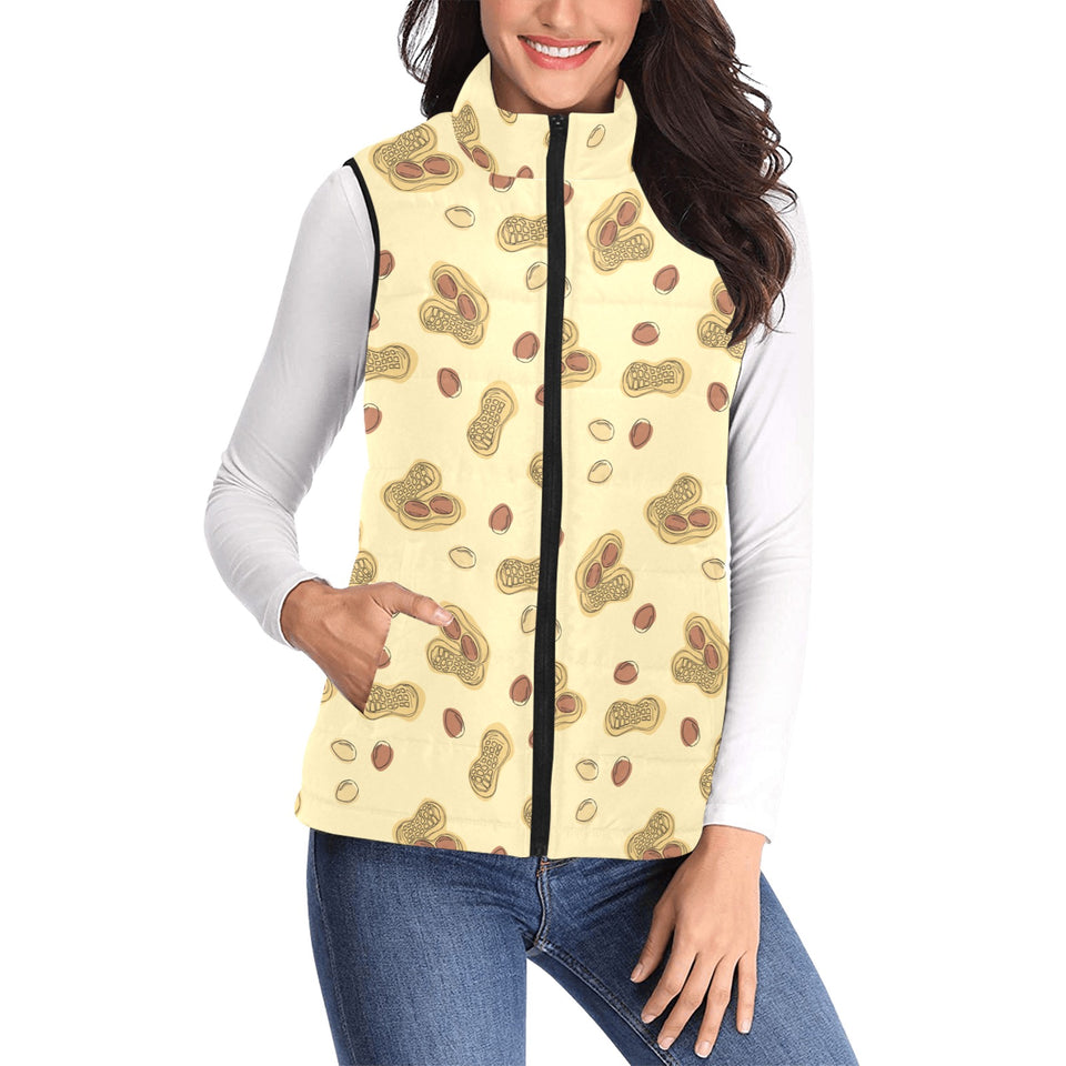 peanuts design pattern Women's Padded Vest