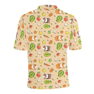 Guinea Pig Pattern Print Design 05 Men's All Over Print Polo Shirt