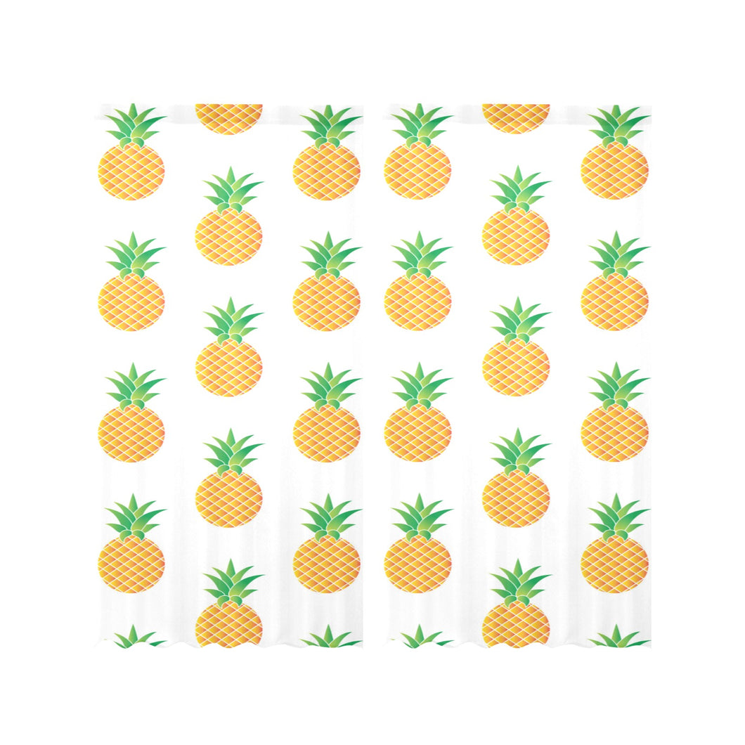 Pineapples pattern Gauze Curtain