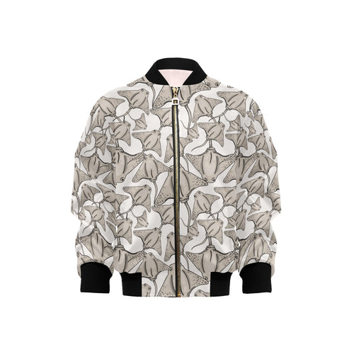 Stingray Pattern Print Design 05 Kids' Boys' Girls' Bomber Jacket