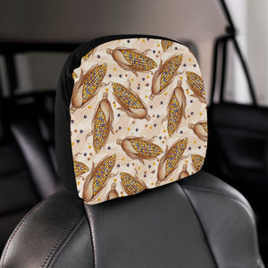 Corn Pattern Print Design 03 Car Headrest Cover