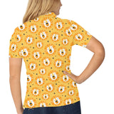 Lion Pattern Print Design 03 Women's All Over Print Polo Shirt