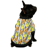 papaya design pattern All Over Print Pet Dog Round Neck Fuzzy Shirt