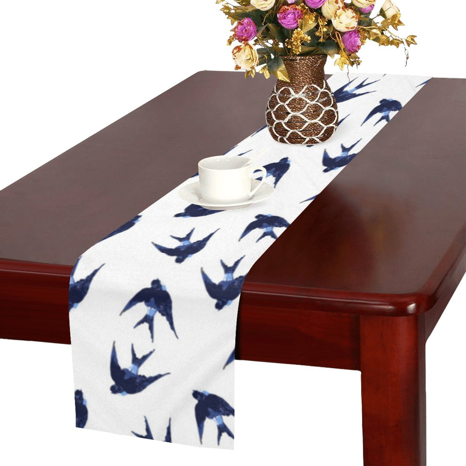 Swallow Pattern Print Design 03 Table Runner