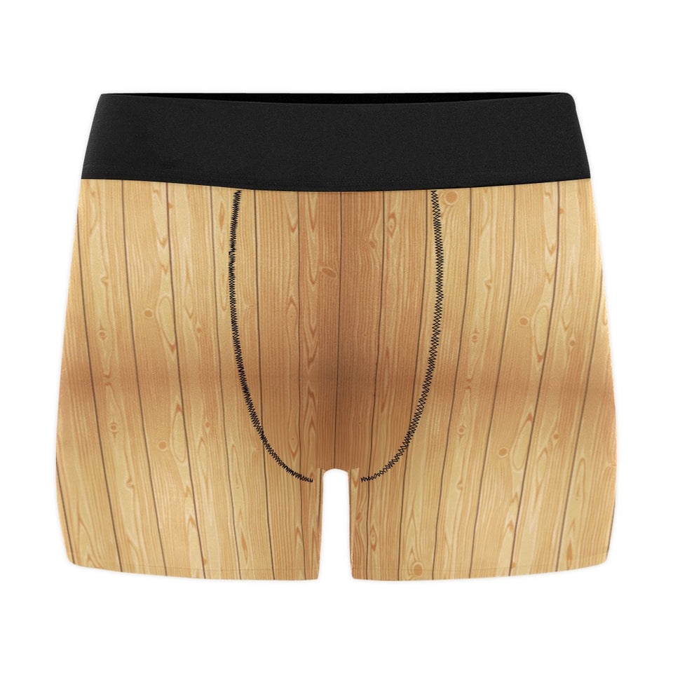 Wood Printed Pattern Print Design 05 Men's All Over Print Boxer Briefs Men's Underwear