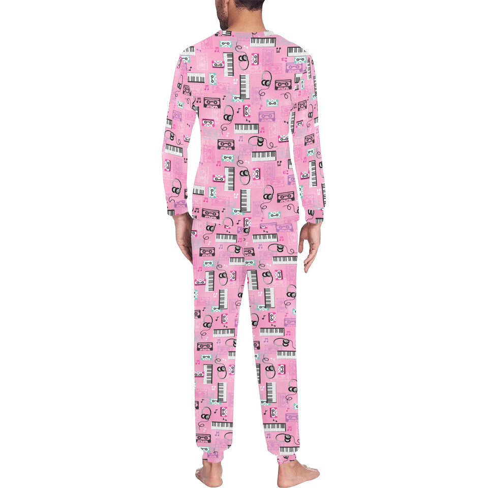 Piano Pattern Print Design 01 Men's All Over Print Pajama