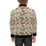 Sun Glasses Pattern Print Design 02 Kids' Boys' Girls' Bomber Jacket