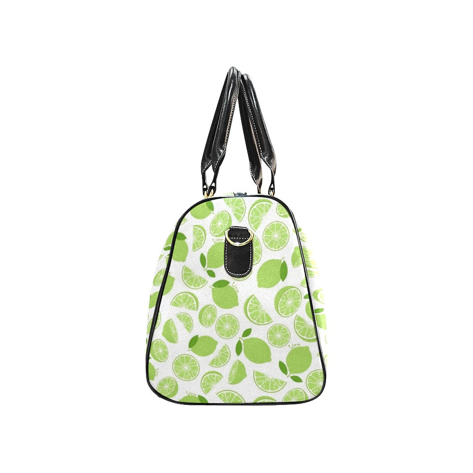 Lime design pattern Travel Bag