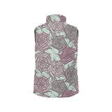 Spider web cobweb design color pattern Women's Padded Vest