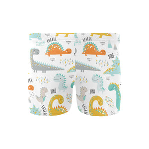 Cute funny kids dinosaurs pattern Men's Swimming Trunks