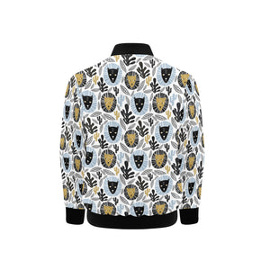 Lion Pattern Print Design 05 Kids' Boys' Girls' Bomber Jacket