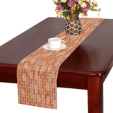 Brick Printed Pattern Print Design 02 Table Runner