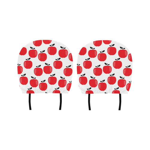 red apples white background Car Headrest Cover