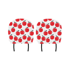 red apples white background Car Headrest Cover