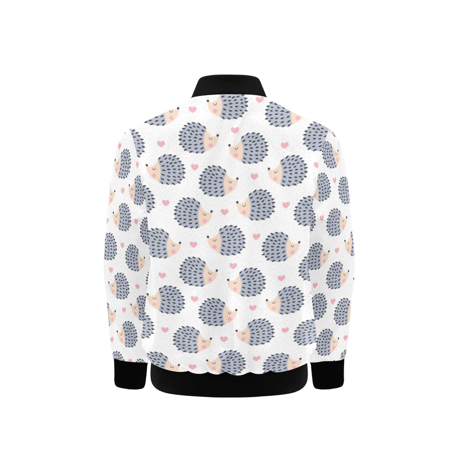 Hedgehog Pattern Print Design 04 Kids' Boys' Girls' Bomber Jacket