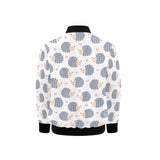 Hedgehog Pattern Print Design 04 Kids' Boys' Girls' Bomber Jacket