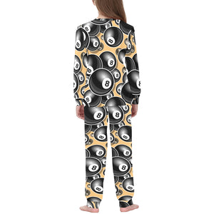 Billiard Ball Pattern Print Design 04 Kids' Boys' Girls' All Over Print Pajama Set